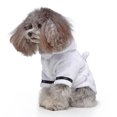 thumbnail image 3 of BESTYASH Durable White Polyester Dog Bathrobe Supple Water Absorbent Pet Bathrobe, 3 of 8