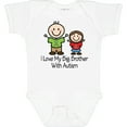 thumbnail image 3 of Inktastic I Love My Brother with Autism Girls Baby Bodysuit, 3 of 5