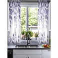 thumbnail image 2 of Purple Eucalyptus Leaves Sheer Curtains 54 Inch Length 2 Panels Set for Living Room/Bedroom, Spring Summer Botanical Kitchen Curtains Grommet Semi-Sheer Curtains Drapes Window Treatments 42"x54"x2, 2 of 7