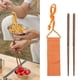 thumbnail image 5 of Palillos de viaje de 200 mm con bolsa, reutilizables, chinos, de acero inoxidable, de madera, portátiles, aptos para lavavajillas. Madera completa, 5 of 9