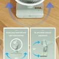 thumbnail image 5 of Fnochy Small Fan, Portable Desk Fan with High Wind Power, Ultra-Quiet Operation, 3 Speeds, Adjustable Tilting Head for Office Home Bedroom, 5 of 9