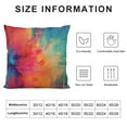 thumbnail image 5 of COMIO  Throw Pillow Covers Vintage Abstract Orange Red and Blue Messy Rust Painting Decorative Pillow Cases Home Decor Standard Square Pillowcases, 5 of 5