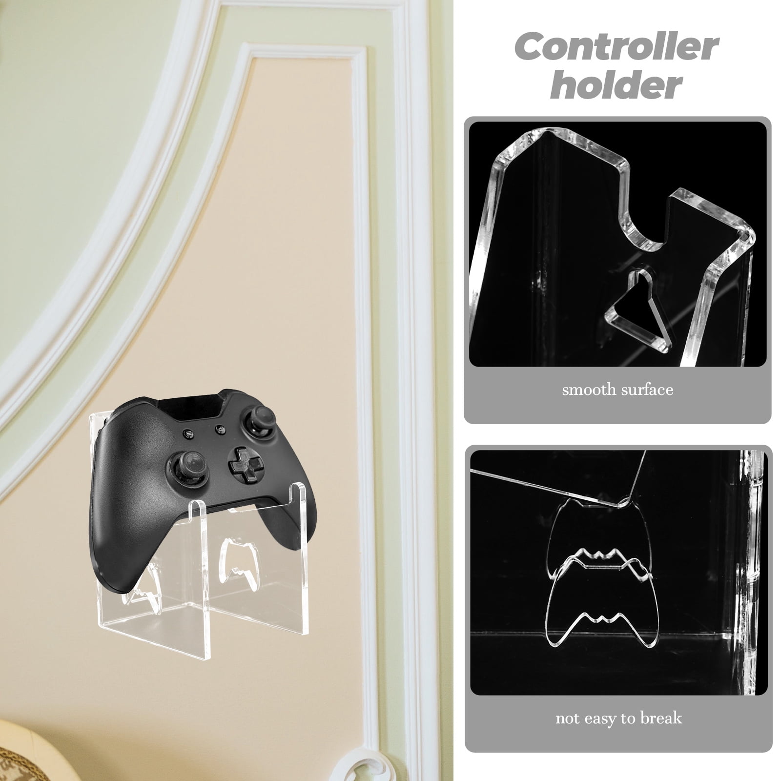 BRAINWAVZ Sentinel Dual Game Controller Stand - Universal Desktop Holder For PS5, Xbox, PC & More
