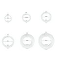 thumbnail image 3 of QQTDFG 1 Pair Acrylic Nose Rings BCR Septum Rings Hoop Earrings Ear Gauge Body Jewelry-Clear-6g( 4.0 mm), 3 of 9