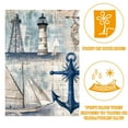 thumbnail image 2 of Nautical Sailboat Lighthouse Compass Anchor Decorative Garden Flag for All Seasons, 12 x 18 Inch Small Vertical Double Sided Outside Decoration for Yard Farmhouse, 2 of 6