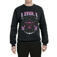 thumbnail image 2 of Wild Bobby Libra the Scales Air Sign, September 22 October 23, Constellations Horoscope Zodiac Birthday Birth Month Stone Gift for Men Women Unisex Crewneck Sweatshirt, 2 of 6