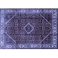 thumbnail image 1 of Ahgly Company Machine Washable Indoor Rectangle Persian Blue Traditional Area Rugs, 8' x 10', 1 of 4