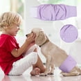 thumbnail image 2 of Duklien Dog Diapers for Male Dogs 1 Pc Washable Super Absorbent Puppy Belly Bands Reusable Pet Nappies Comfortable Wraps Doggy Sanitary Pants for Small Medium Large Dogs (Purple), 2 of 4