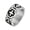 Silver, variant on Men's Stainless Steel Cross Ring 10mm Retro Vintage Christian Cross Band Style Biker Ring Silver Gold Size 11