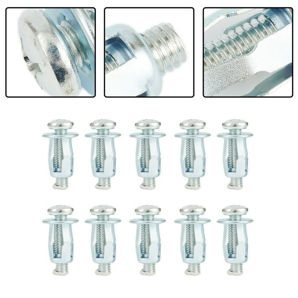 10Pcs Boulon Pétale Métallique Creux Écrou Mural en Métal Approprié