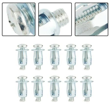 

BCLONG 10PCS Metal Petal Bolt Hollow Metal Wall Nut Suitable for Jack/Carriage Nut