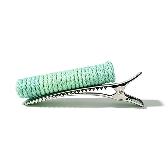 OADUKQ Parrot Perch Clip, Cotton Rope Bird Training Perch with Metal Clip, Small Birds on Shoulder or Cage, Green, 4.61 in