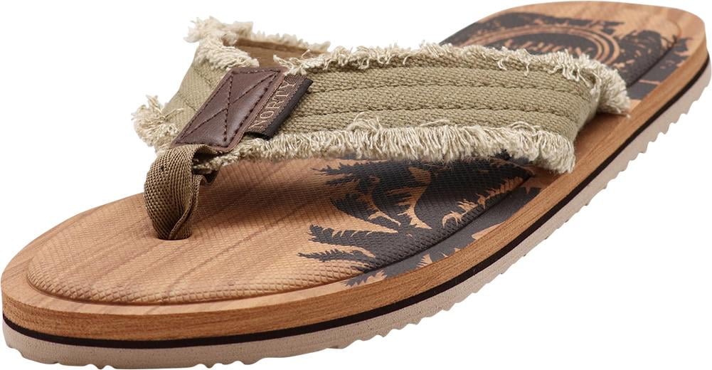 mens memory foam thong sandals