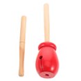 thumbnail image 1 of OULII Ensemble de 33 Longkou Bangzi Rouges pour Percussion de Théâtre Cloches de Vache Entraînement Musical, 1 of 8
