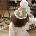 thumbnail image 4 of Hat Baby Birthday Party Half Years Kids Shower Headband Decoration C, 4 of 6