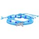 thumbnail image 1 of 3 pulseras de cuerda coloridas ajustables para verano y playa, 1 of 5