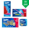 Ziploc Holiday Bundle: Freezer Bags, Slider Bags, and Containers