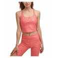 thumbnail image 2 of Calvin Klein Women's CK Print Allover, Stretch, Ins. 7 Bike Shorts, Orange, XL, 2 of 2