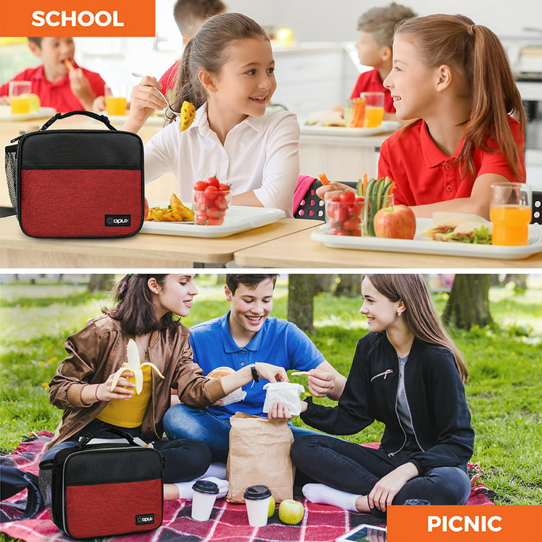 OPUX Insulated Lunch Bag, Soft Lunch Box for School Kids Boys