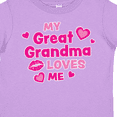 thumbnail image 4 of Inktastic Valentine's Day My Great Grandma Loves Me Hearts and Lips Boys or Girls Toddler T-Shirt, 4 of 5