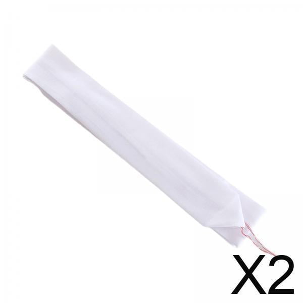 2 Cinturones Koshihimo De 205 Cm, Suaves, Portátiles, Fáciles De Poner, Para Kimono, Obi, Faja, Color Blanco.