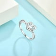 thumbnail image 2 of Heart Shape Infinity Engagement Ring 1.7 Ct Diamond 14K White Gold Over, 2 of 2