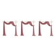 thumbnail image 2 of Ruiboury Wedding Arch Drapes Add Romantic Atmosphere With Wide Application Wedding Arch Draping Fabric Polyester Wedding Valance hawksbill turtle red 3Set, 2 of 6