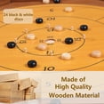 thumbnail image 4 of Torneo de juegos de mesa Crokinole & Checkers de 30 pulgadas, 4 of 7