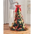 thumbnail image 3 of BrylaneHome 6 Ft Fully Decorated Pre-Lit Pop-Up Christmas Tree with 350 Warm Lights & Included Stand, Collapsible, Easy Assembly, 3 of 6