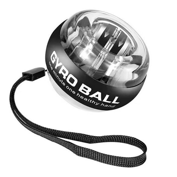 Auto Start Gyro Ball,Wrist Power Ball,Strengthener and Forearm Gyro Ball Wrist Exerciser,Wrist Ball for Strengthen Arms,Fingers,Wrist Bones Muscles,Auto-Start Colorful Lighting (Black)