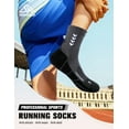 thumbnail image 3 of TENYSAF Compression Crew Running Socks: Athletic Socks for Men Women with Cushion,3 Pairs Work Hiking Basketball Sport Socks, 3 of 6