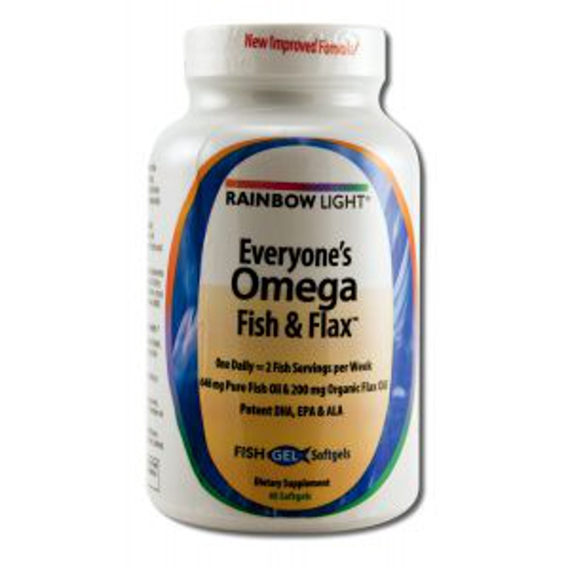 Rainbow Light Everyone's Omega Fish & Flax Softgels, 60 Ct