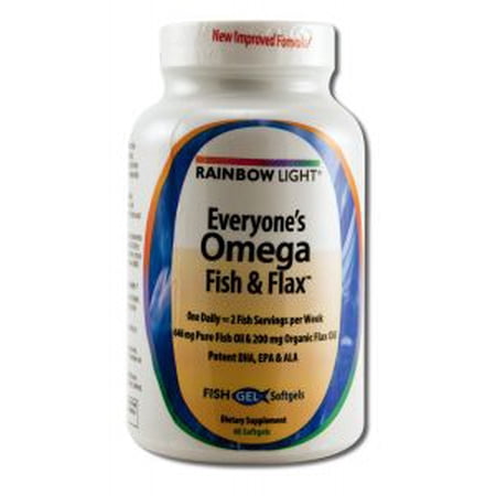 Rainbow Light Everyone's Omega Fish & Flax Softgels, 60 Ct