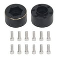 thumbnail image 2 of 2pcs 1,9 2,2 Pouces Roue Moyeu Hexagonal, Élargir Adaptateur Laiton Jante Noire pour Voiture de Contrôle à Distance, 2 of 8