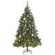 thumbnail image 1 of Árbol de Navidad Artificial Plegable vidaXL con Luces LED 180 cm Verde, 1 of 8