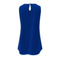 thumbnail image 3 of Gibobby Camisetas sin mangas para mujer, camisas sin mangas, camisa informal holgada, blusa de cuello redondo de verano(Azul,M), 3 of 5