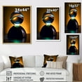 thumbnail image 4 of Designart "Azure Impact Orb Reflection I" Bowling Picture Framed Canvas Art Print, 4 of 5