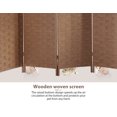 thumbnail image 6 of YRLLENSDAN Partition Room Dividers with 4 Panels, Wood Folding Privacy Screen for Room Portable Room Divider Screen Freestanding Decorative Privacy Dressing Screen for Bedroom, Living Room, Office, 6 of 8