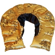 Herbal Concepts Shoulder Wrap with Collar, Gold Cherry Blossom Satin