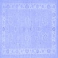 thumbnail image 1 of Ahgly Company Machine Washable Indoor Square Persian Blue Traditional Area Rugs, 6' Square, 1 of 4
