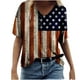 thumbnail image 1 of Blusa de manga corta con cuello en V para mujer, informal, sexy, a la moda, de verano Pompotops  hkajfhjk470252, 1 of 5