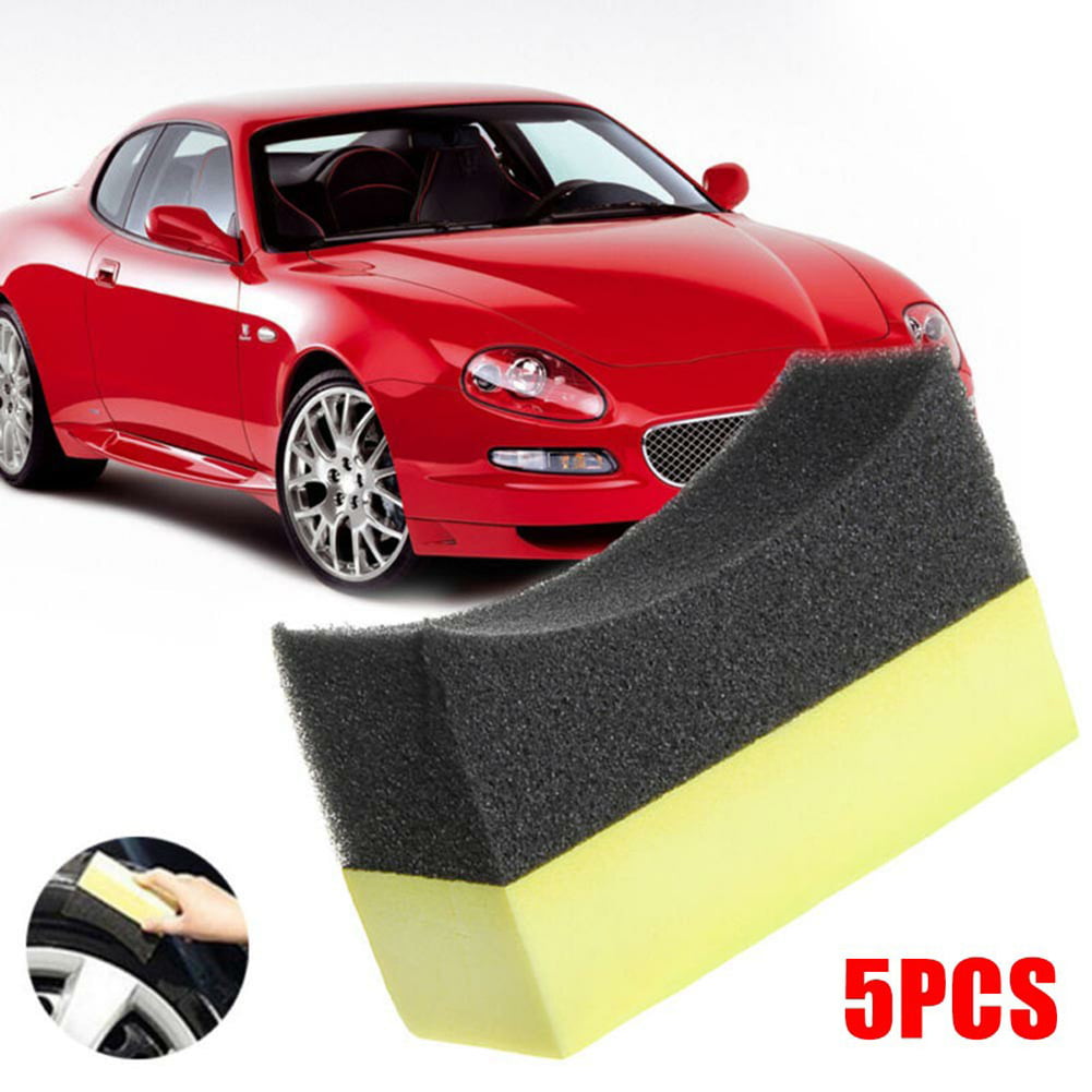 2/5/10 Car Cox Professional Tyre Tire Dressing Applicator Curved Foam Sponge Pad 