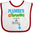 thumbnail image 3 of Inktastic Future Plumber in Training Boys Baby Bib, 3 of 4