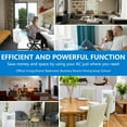 thumbnail image 4 of Trilenars 10000 BTU Portable Air Conditioning, 3-in-1 Freestanting Air Conditioning, Refrigeration, Dehumidifier and Fan Modes, with Remote Control, Remote Control and 24-Hour Timed Sleep Mode, 4 of 8