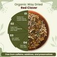 thumbnail image 6 of Organic Way Dried Red Clover Cut & Sifted - Herbal Tea | European Wild-Harvest | Organic & Kosher Certified | Raw, Vegan, Non GMO & Gluten Free | USDA Certified | Origin - Albania ( 2 Oz), 6 of 8