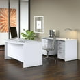 thumbnail image 5 of Bush Furniture Studio C 60 W x 36 D Bow Front Desk in White, 5 of 6