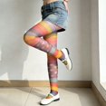thumbnail image 6 of Vjnyvs Sweet Rainbow Pantyhose for Women, Halloween Striped Tights Elastic Colorful Stockings Thin Leggings Tights For Party,Festival, 6 of 7