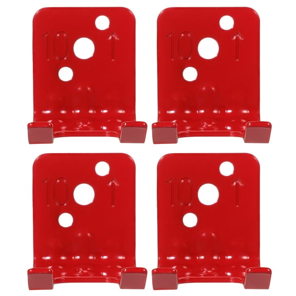 NUOLUX 4Pcs Red Fire Extinguisher Mount Bracket For Wall Mounting