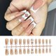 thumbnail image 2 of Elegant Press on Nail White Bows Design French Manicure False Nails For Students Professionals And Homemakers 24Pcs, 2 of 4