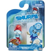 Jakks Pacific Smurfs 2.25" Figure 2pk, Papa Smurf and Smurfwillow